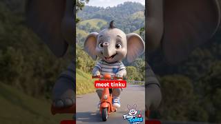 Tinku‘s travel buddy.. 🐘🐒 #kids #fun #travelling #cartoon