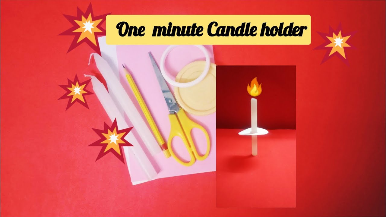 Paper Candle Holder Safe Handling from Melting WAX YouTube