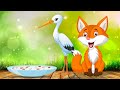 Tit For Tat - Fox and Crane I Kids Story I Stories For Kids I Mischievous Fox