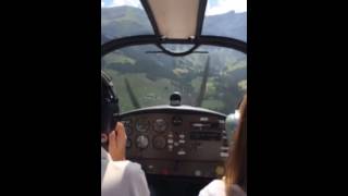 Landing at Megeve altiport