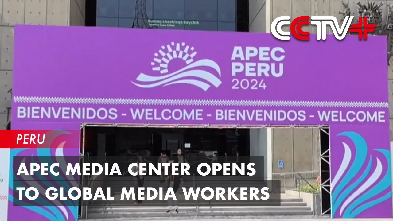 APEC Media Center Opens to Global Media Workers - YouTube
