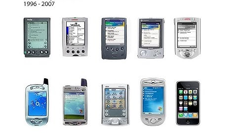 Evolution of Palm smartphones 1997-2018