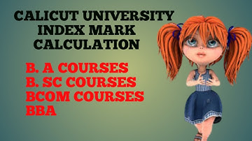 CALICUT UNIVERSITY INDEX MARK CALCULATION|A S MEDIA