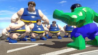 Hulk Vs Blob Army Final Boss In Lego Marvel Superheroes Gameplay