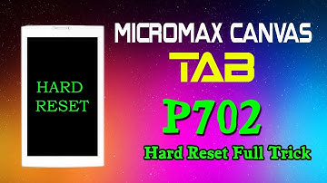 Micromax Canvas Infinity Hard Reset Tab