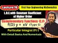 Lecture 15|Complementary Function and Particular Integral| PI of Type 5 | PI Of xV