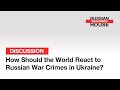 "How Should the World React to Russian War Crimes in Ukraine" discussion in Davos