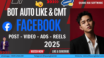 Bot Auto Like And Comment Facebook Post - Video - Ads - Reels