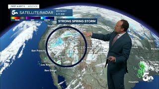 Powerful spring storm will rock Southern Colorado today and Tuesday