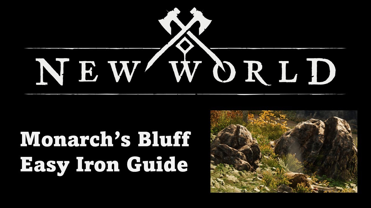 New World Monarch's Bluff How to get Iron Ore Quick Early On Easy