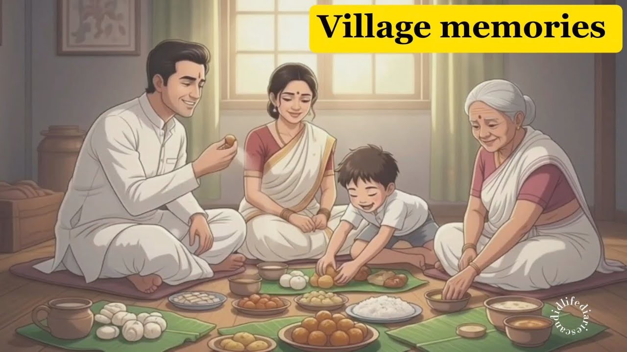 Indian village festival celebration Makar Sankranti/Pongal heartwarming Nostalgic |Ghibli Style ASMR