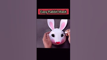 Rabbit Mask Making.Bunny Mask Craft. Animal Mask. Diy Craft. #paperCraftMask #animalMask #paperCraft