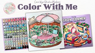 Color With Me (ASMR) | Cozy Corner Coco Wyo Coloring Book | Ohuhu Markers Net Worth