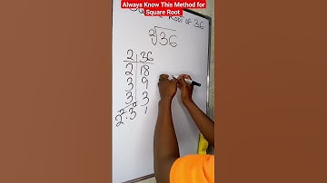 Square Root of 36 | Always Know This Useful Method #creatorstudio