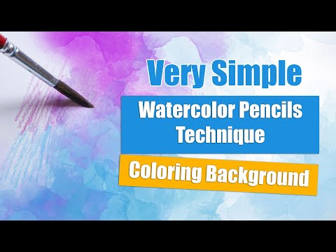 Coloring with Watercolor in Adult Coloring Books 