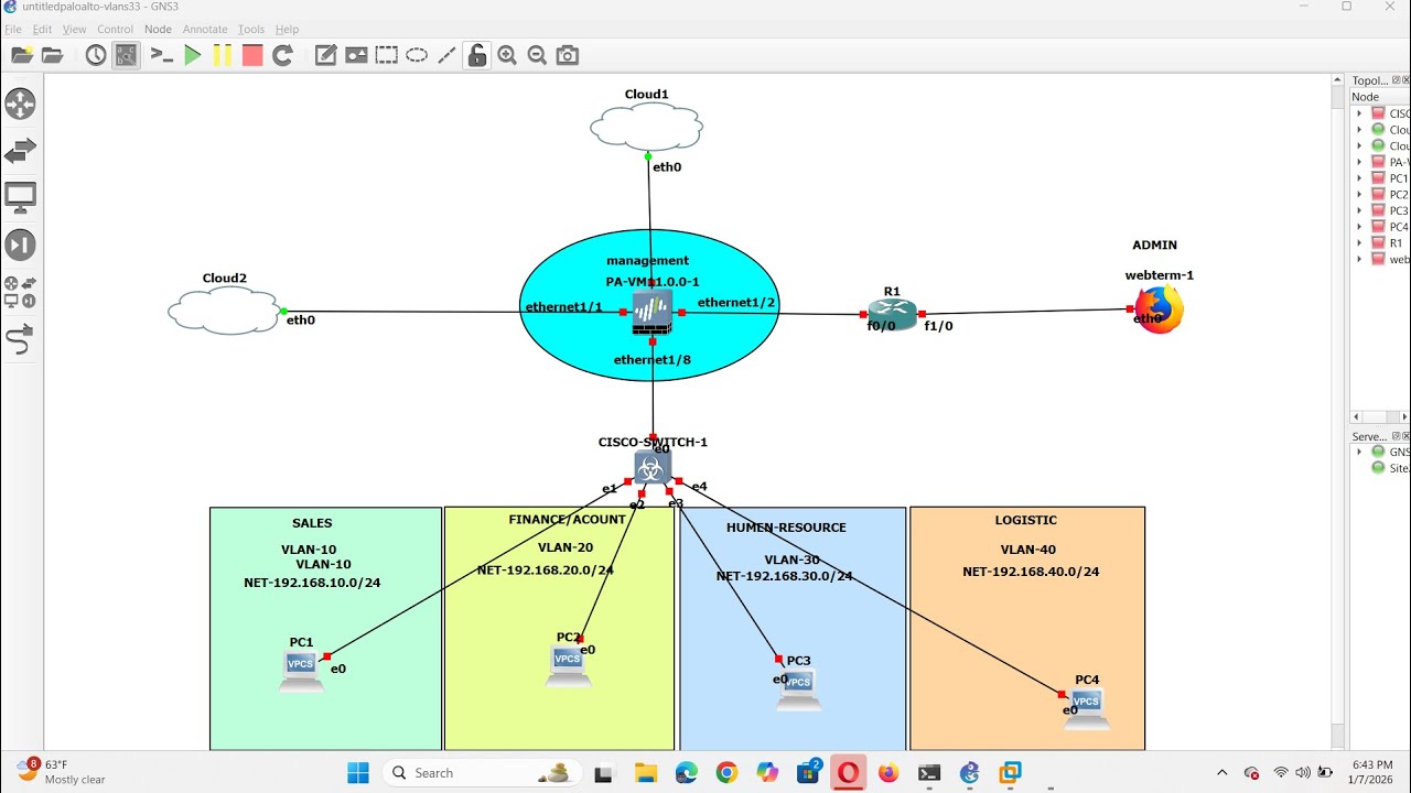 How to configure VLANS on Palo Alto Firewall