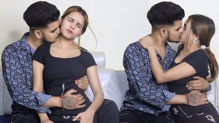 Love Bite Prank On My So Much Cute Girlfriend😘🙈 | Gone Romantic | Real Kissing Prank | Couple Rajput