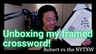 Unboxing my framed NYT crossword puzzle!  ||  Tuesday 6/14/22 New York Times Crossword