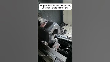 Trapezoidal thread processing, excellent craftsmanship#cnc #cncturning  #tornado #milling#drlling
