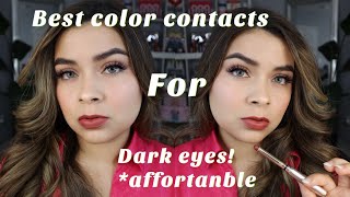 Best Affordable Colored Contacts Lenses Anesthesia Grey, Addict Lolite , Chicago Blonde Review