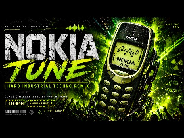 NOKIA TUNE (Hard Industrial Techno Remix) 🔥 145 BPM RAVE