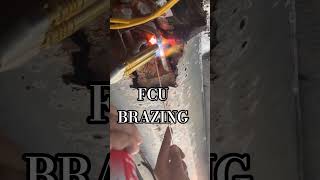 Cheap gas torch brazing an FCU 🔥