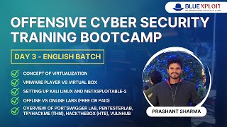 [Day-3 English] Lab Environment Setup for Offensive Cyber Security Training Bootcamp | Kali Linux