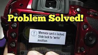 [SOLVED] Memory Card is locked, slide lock to 'write' position 2018 (eng sub)