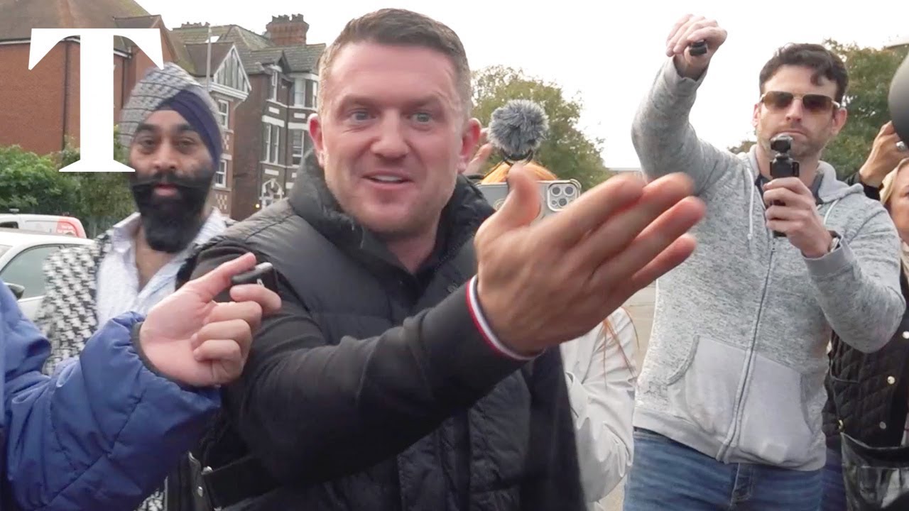 Tommy Robinson charged under Terrorism Act in Kent