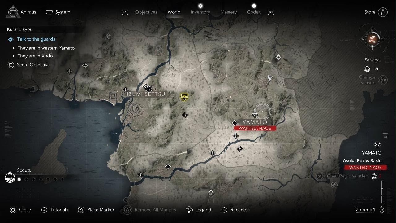 Assassin's Creed Shadows | Talk to the guards Scout Mission Location | Kurai Eikyou