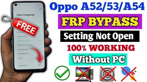 Oppo A52 | FRP BYPASS | Without PC || Oppo A52 ( Cph2061 ) Google Account Bypass Android 11| 2025 |