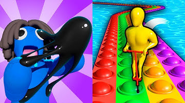 Venom Run 3D VS Pop It Run! 3D - All Levels SpeedRun Gameplay Android iOS Ep1