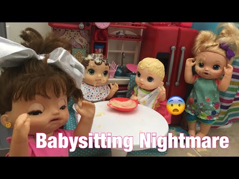 Baby alive dolls babysit! Babysitting Nightmare!
