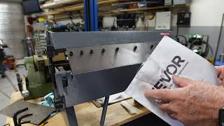 VEVOR 24" Box & Pan Sheet Metal Bending Brake (product review)