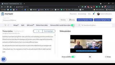 Removing and Marking Filler Words