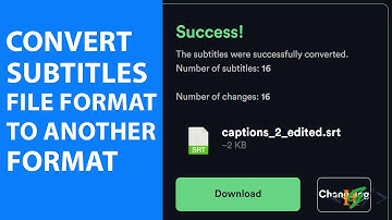 How to Convert Subtitle File Format to Another Format for Youtube Video | .SBV | .SRT | .VTT | .ASS