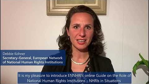 Debbie Kohner on NHRIs in (Post-)Conflict Situations