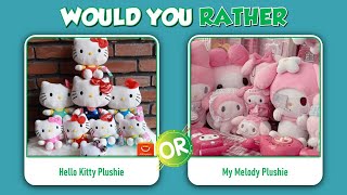 Would You Rather Sanrio Cute Stuff Edition