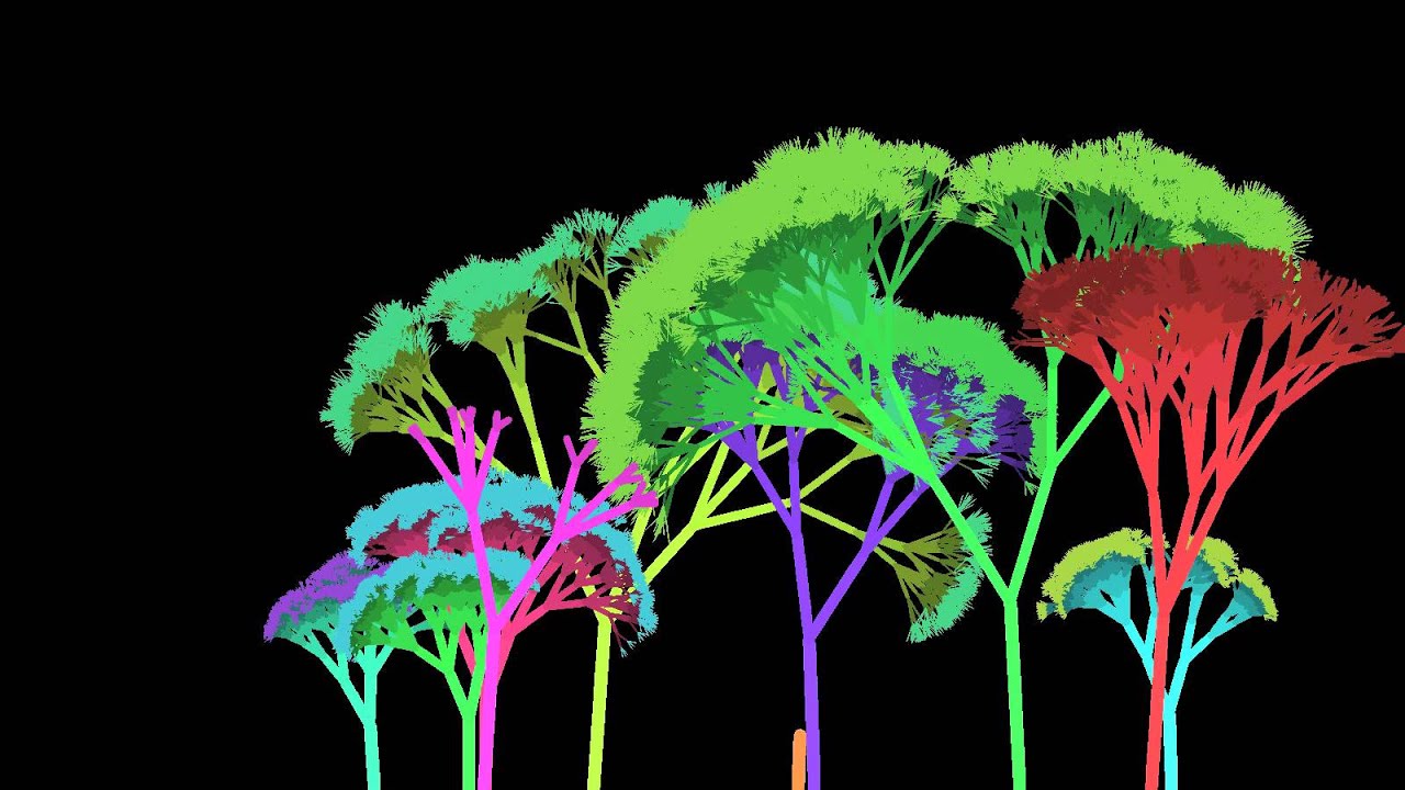 Recursive Tree Drawing - YouTube
