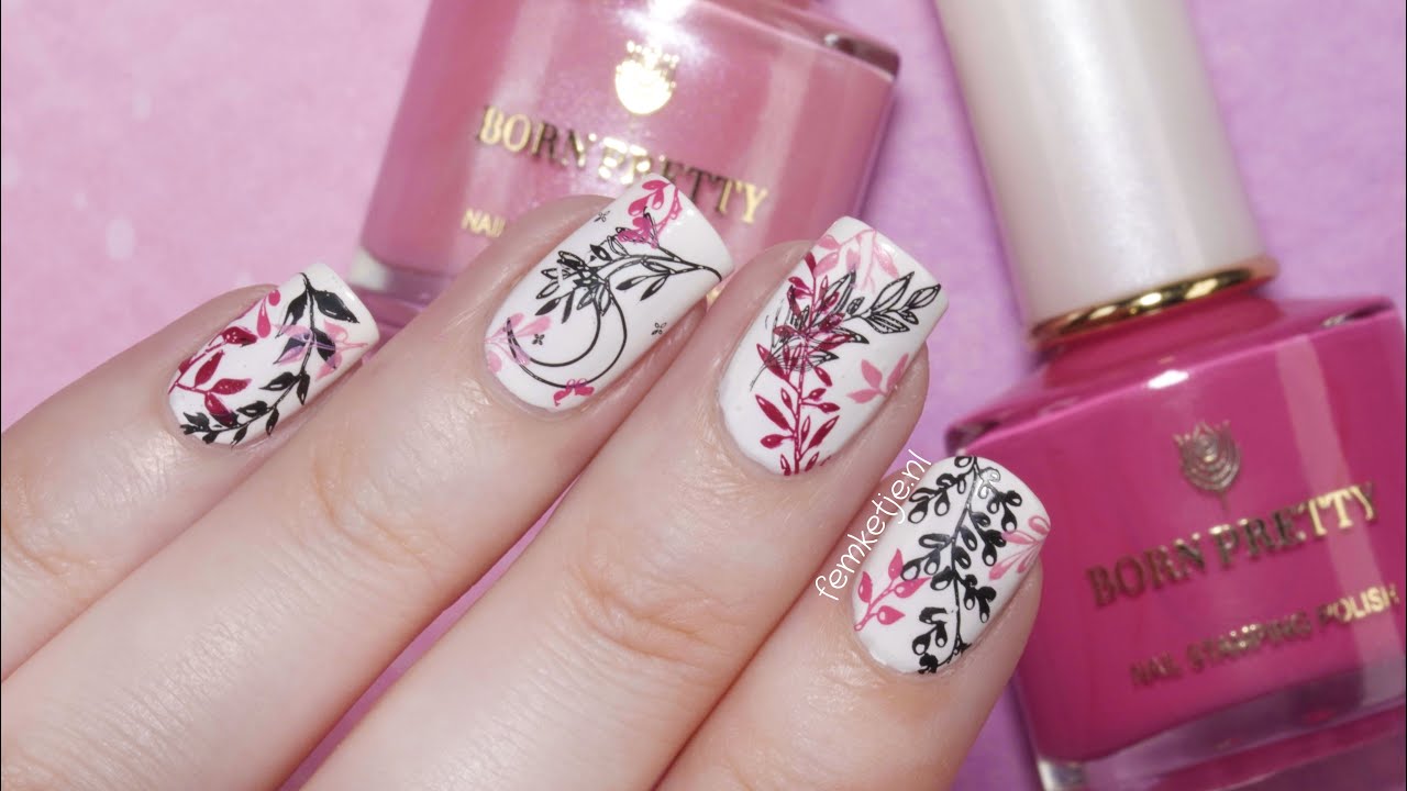 10. Palm Leaf Stamping Nail Art - wide 8