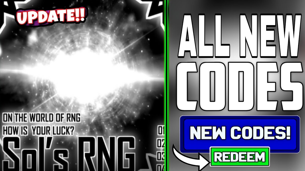 Sol S Rng Code ALL NEW! SOL'S RNG ROBLOX CODES 2025 - SOL'S RNG CODES 2025 [ROBLOX ...