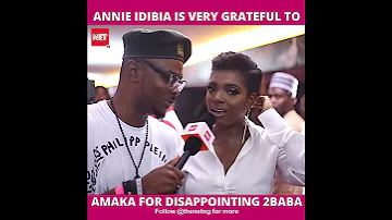 Annie Idibia is sooo grateful to Amaka for disappointing 2baba