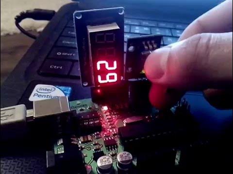 Arduino Encoder+4Digit display - YouTube