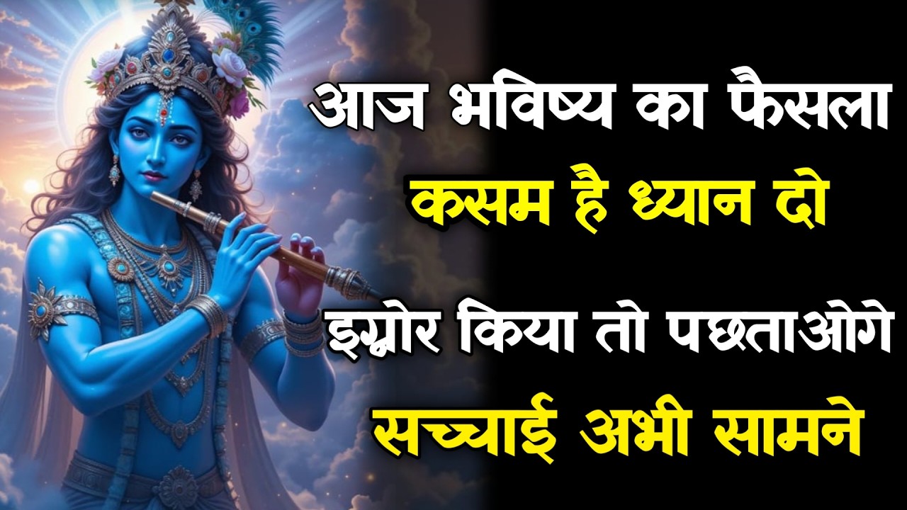 || मेरे प्रिय||आज भविष्य का फैसला कसम है ध्यान दो...lord Krishna divine message