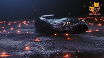 ID #374 - Snake Logo Intro Reveal Animation - Design Bank Logo Animation