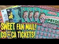 FIXIN FAMILY FAN MAIL 💰 Scratch ’n Sniff Multiple Matches + Bonus WIN! CA + CO Lottery Scratch Offs