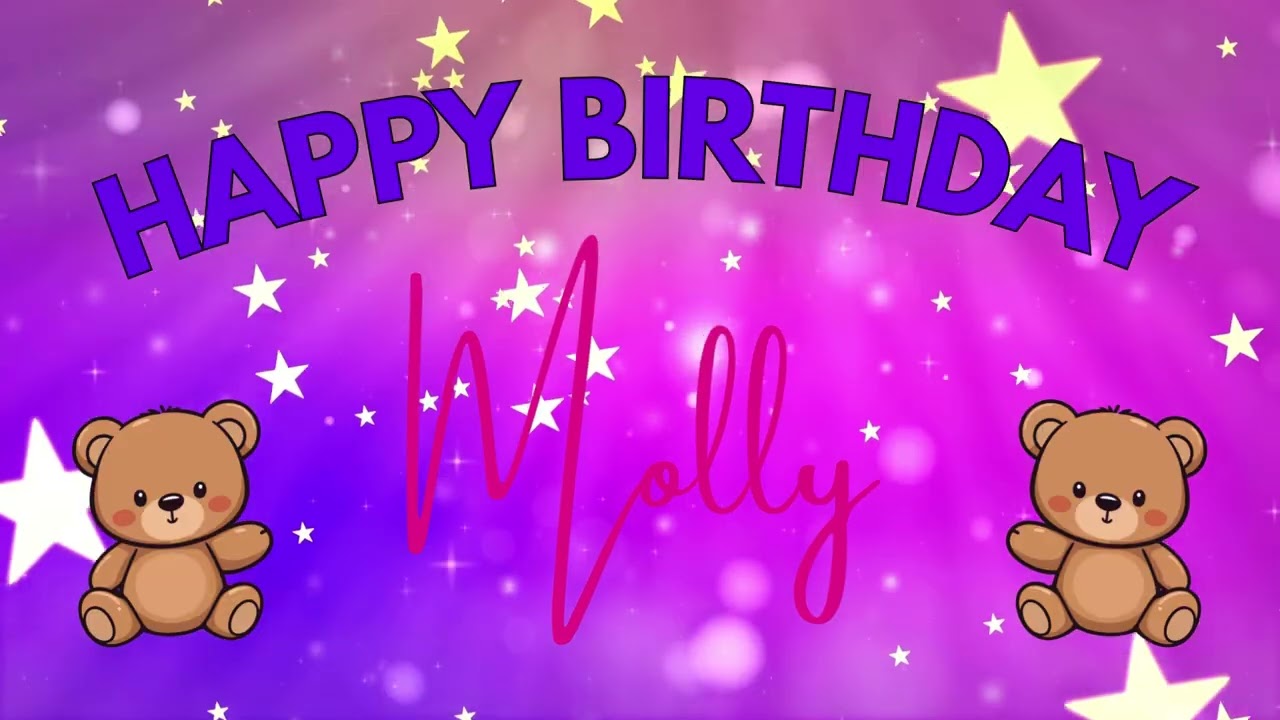Happy Birthday Molly Backdrop