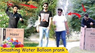 Throwing Water Balloons on People Prank (Part 2) @AniqCrazyFun
