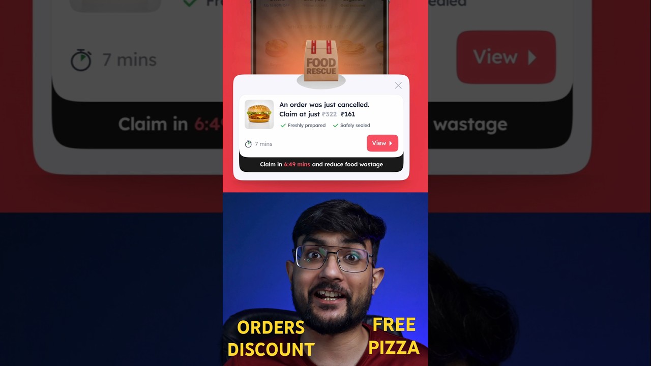 Heavy Discount on Orders - Zomato Food Rescue Feature 😍🥳 