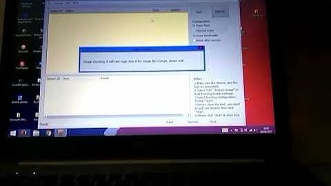 Error in burning tool